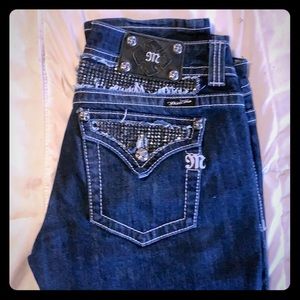 Miss Me Studded & Distressed Jeans